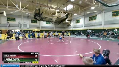 45 lbs Quarterfinal - Delilah Ray, Wolsey/Wessington Warbirds vs Lakelyn Caven, Da Vinci Wrestling Club