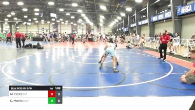 120 lbs Rr Rnd 1 - Mikey Perez, Grit Mat Club Red vs Connor Morris, TS Chinstrap Penguin