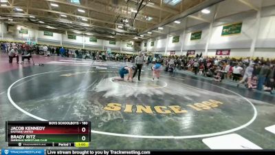 180 lbs Cons. Round 2 - Brady Ritz, Sheridan Wrestling Club vs Jacob Kennedy, Eastside United