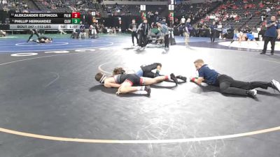 113 lbs Round Of 16 - Alekzander Espinoza, Palm Desert (SS) vs Phillip Hernandez, Clovis North (CS)