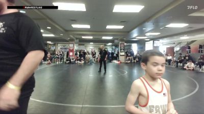 53 lbs Round 1 - Rhett Rodriguez, Hawk Wrestling Club vs Weston Craver, Fighting Squirrels Wrestling Club