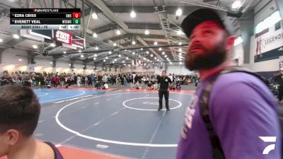 75 lbs Cons. Round 5 - Ezra Criss, Spartan Mat Club vs Everett Veal, West Texas Grapplers Wrestling Club