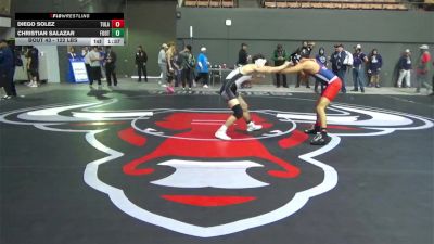 122 lbs Round Of 32 - Diego Solez, Tulare Western vs Christian Salazar, Foothill