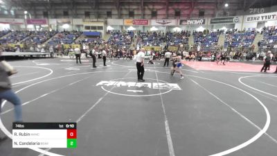 74 lbs Consi Of 8 #1 - Ridge Rubin, Mancos Bluejays vs Nathaniel Candelaria, Bear Creek Junior Wrestling Club