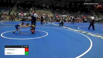 55 lbs Consolation - Emanu Villanueva, New Mexico Wolfpack vs Logan Oakes, Sebolt Wrestling Academy