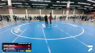 285 lbs Round 2 - Powis Mensah, Valhalla Wrestling Club vs Blake Palmer, Best Trained Wrestling