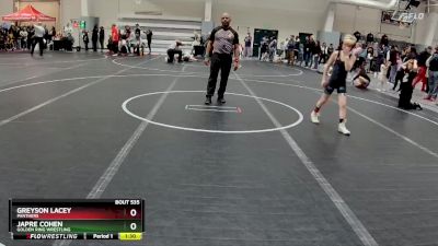 80 lbs 5th Place Match - Greyson Lacey, Panthers vs Japre Cohen, Golden Ring Wrestling