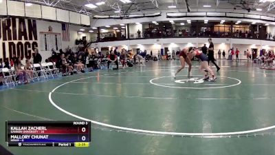 138 lbs Round 3 (16 Team) - Mallory Chunat, Hiram vs Kallah Zacherl, Gannon University