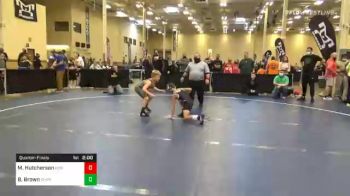 90 lbs Quarterfinal - Marco Hutcherson, Kiski Area vs Brody Brown, Chartiers Valley