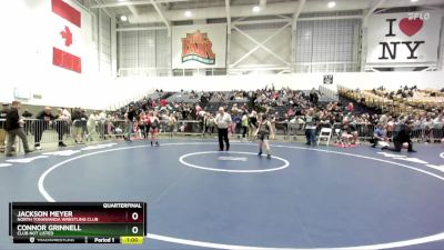 Quarterfinal - Connor Grinnell, Club Not Listed vs Jackson Meyer, North Tonawanda Wrestling Club