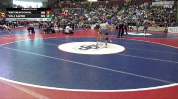 4A 132 lbs Semifinal - Cole Baxter, Central Arkansas Christian School vs Kelton Mcdougal, GRAVETTE HIGH SCHOOL