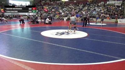 4A 132 lbs Semifinal - Cole Baxter, Central Arkansas Christian School vs Kelton Mcdougal, GRAVETTE HIGH SCHOOL