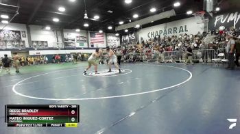 285 lbs 3rd Place Match - Mateo Iniguez-Cortez, Chaparral vs Reese Bradley, Vista Murrieta