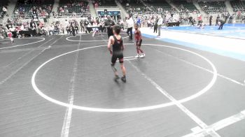 70 lbs Round Of 16 - Levi Ezell, Tulsa North Mabee Stampede vs Tyson Chuculate, Coweta Tiger Wrestling