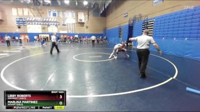 110lbs Quarterfinal - Libby Roberts, University (Girls) vs Marlina Martinez, McNary (Girls)