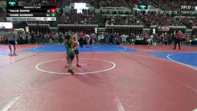 78 lbs 3rd Place Match - Hallie Shafer, Laurel Matburners vs Ixanie Alvarado, Belgrade Little Guy