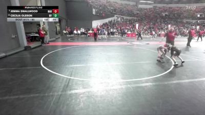 60 lbs Cons. Round 4 - Jemma Smallwood, Marshfield vs Cecilia Oleson, Winneconne Youth