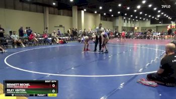 95 lbs Round 4 - Riley Hinton, Vandalia High School vs Bennett Becnel, Raider Wrestling Club