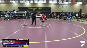 138 lbs Quarterfinal - Carter Freeman, Sebolt Wrestling Academy vs Lawrence Dye, Iowa
