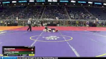 D3-125 lbs Cons. Round 3 - Thomas Zielinski, West Catholic HS vs Tim Bowman, Boyne City