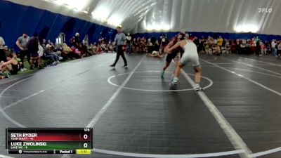 175 lbs Round 3 (8 Team) - Seth Ryder, Team Shutt vs Luke Zwolinski, Lake WC