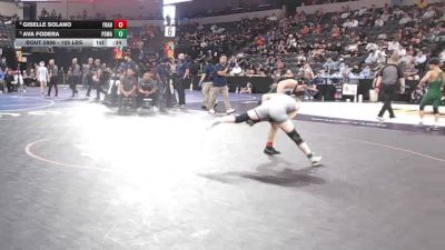 105 lbs 3rd Place - Giselle Solano, Franklin (Elk Grove) (SJ) vs Ava Fodera, Poway (SD)