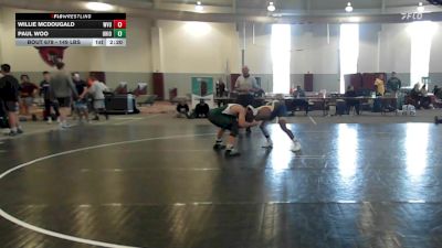 149 lbs Quarterfinal - Willie McDougald, West Virginia vs Paul Woo, Ohio