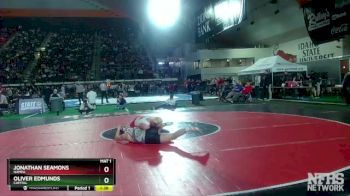 5A 170 lbs Quarterfinal - Jonathan Seamons, Nampa vs Oliver Edmunds, Capital