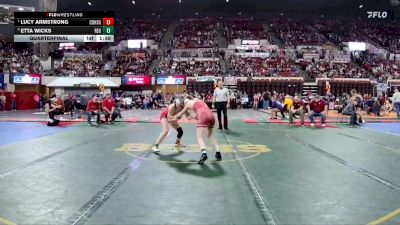 G - 135 lbs Quarterfinal - Lucy Armstrong, Conrad Girls vs Etta Wicks, Fort Benton Girls