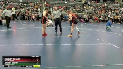 Round 3 - Jaiden Olson, Clarinda Elite vs Kinsley Conley, Millard South