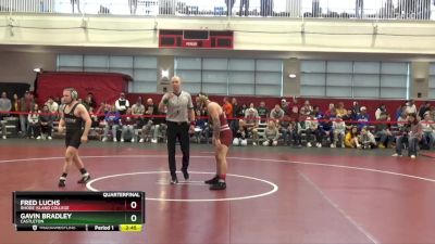 125 lbs Quarterfinal - Fred Luchs, Rhode Island College vs Gavin Bradley, Castleton