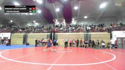 130 lbs Champ. Round 1 - Evelyn Fahler, Harrison High School vs Morgandy Esparza-Humbert, Southridge