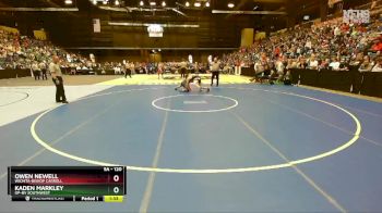 5A - 120 lbs Champ. Round 1 - Kaden Markley, OP-BV Southwest vs Owen Newell, Wichita-Bishop Carroll