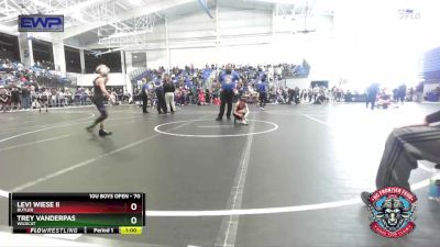 70 lbs Cons. Round 5 - Trey VanderPas, Wildcat vs Levi Wiese Ii, Butler