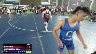 126 lbs Quarterfinal - Ben Kohler, UT vs Seferino De La Rosa, AZ