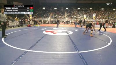 4A-132 lbs Semifinal - Caden Marler, Evanston vs Lincoln Young, Rock Springs