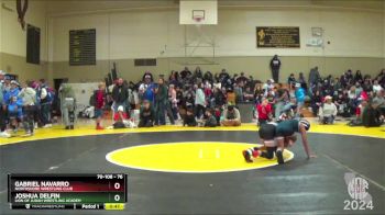 76 lbs Cons. Round 2 - Joshua Delfin, Lion Of Judah Wrestling Academ vs Gabriel Navarro, Northshore Wrestling Club