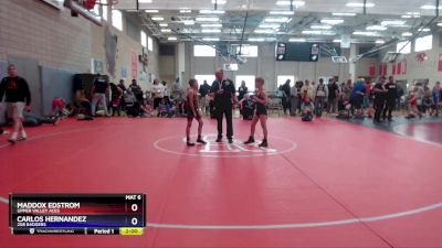 78 lbs 3rd Place Match - Maddox Edstrom, Upper Valley Aces vs Carlos Hernandez, 208 Badgers