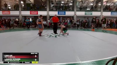 95-102 lbs Round 5 - Landon McGann, Dwight Wrestling Club vs Liam Lee, Built By Brunson