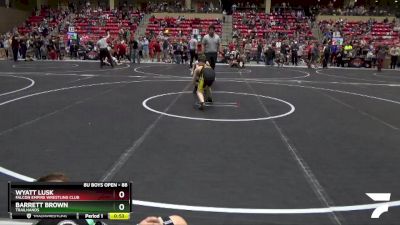 88 lbs Quarterfinal - Wyatt Lusk, Falcon Empire Wrestling Club vs Barrett Brown, Trailhands