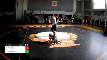 8U - 70 lbs Round 4 - Patrick Bresinger, Latrobe vs Ethan Kovach, Albert Gallatin