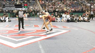 5A 120 lbs 1st Place Match - Jordan Miller, Seaforth vs Colton Farmer, Enka High School