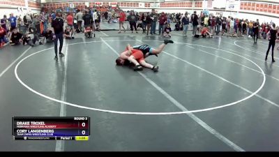 157 lbs Round 3 - Drake Troxel, Nebraska Wrestling Academy vs Cory Langenberg, Team Zapas Wrestling Club