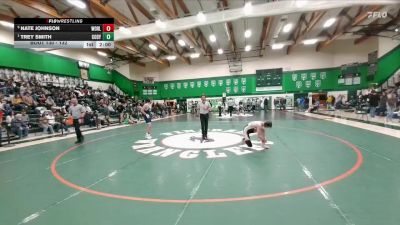 132 lbs Semifinal - Trey Smith, Cody vs Nate Johnson, Worland