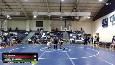 120 lbs Finals (2 Team) - Kyle Parks, Long County vs Jaxson Schaeffer, Brunswick