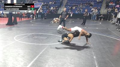 120 lbs Consi Of 8 #1 - Cameron Zicherman, Milford vs Jalen Streeter, Springfield Central