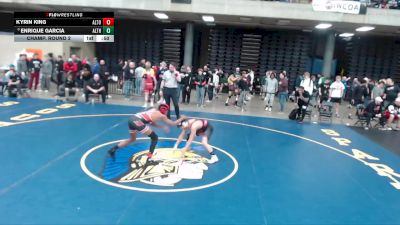 120 lbs Champ. Round 2 - Enrique Garcia, Unattached vs Kyrin King, Unattached