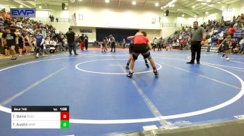 110 lbs Final - Tucker Goins, Pocola Youth Wrestling vs Taegan Austin, Sperry Wrestling Club