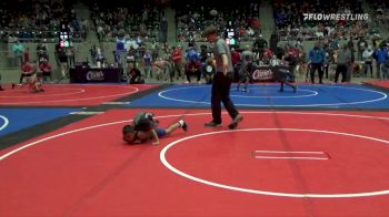 60 lbs Quarterfinal - Koby Thompson, Pin-King All Stars vs Daniel Rojas, Team Tulsa Wrestling Club