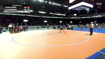Girls 105 lbs Quarterfinal - Sophia Torrez, Toppenish (Girls) vs Tyra Henderson, Curtis (Girls)